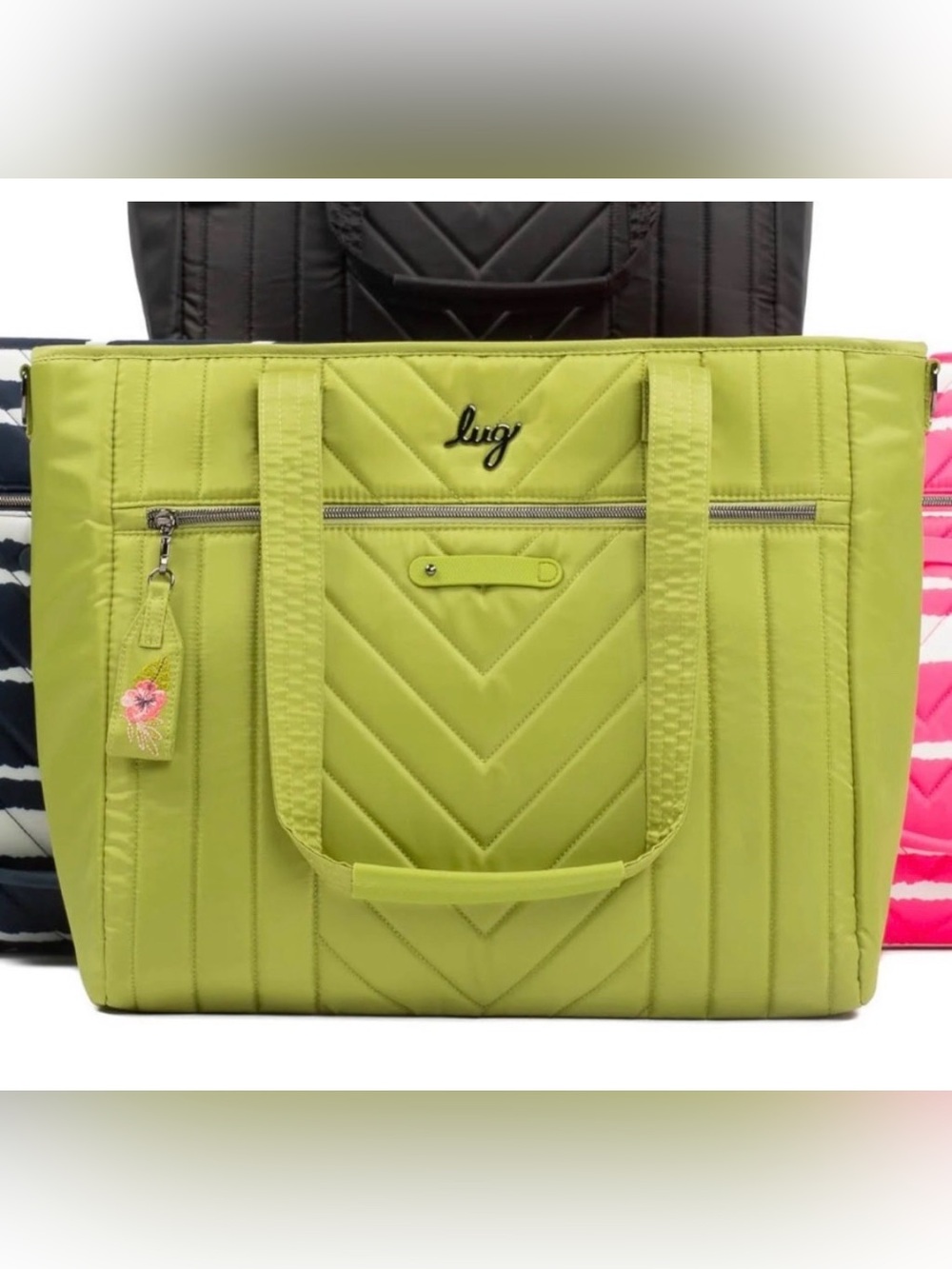 RARE LUG 🌺Paddle Carry-All Tote Grass Green